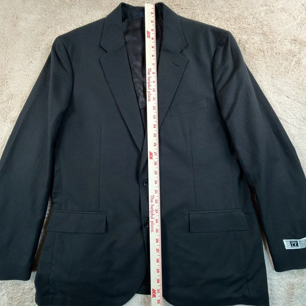 J.Crew Men 44R Ludlow Blazer Black Baird McNutt Irish Linen Cotton CQ523 NEW